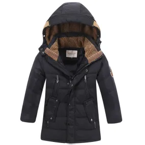 -30 Degree Children's Winter Jackets Duck Down Padded Children Clothing Big Boys Warm Winter Down Coat Thickening Outerwear