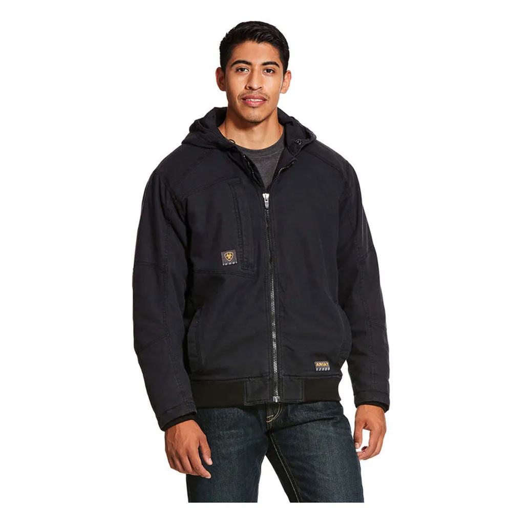 10027852 Ariat Rebar Men's Washed DuraCanvas Insulated Jacket - Black