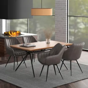 5 Piece Dining Room Set Bronx Grey