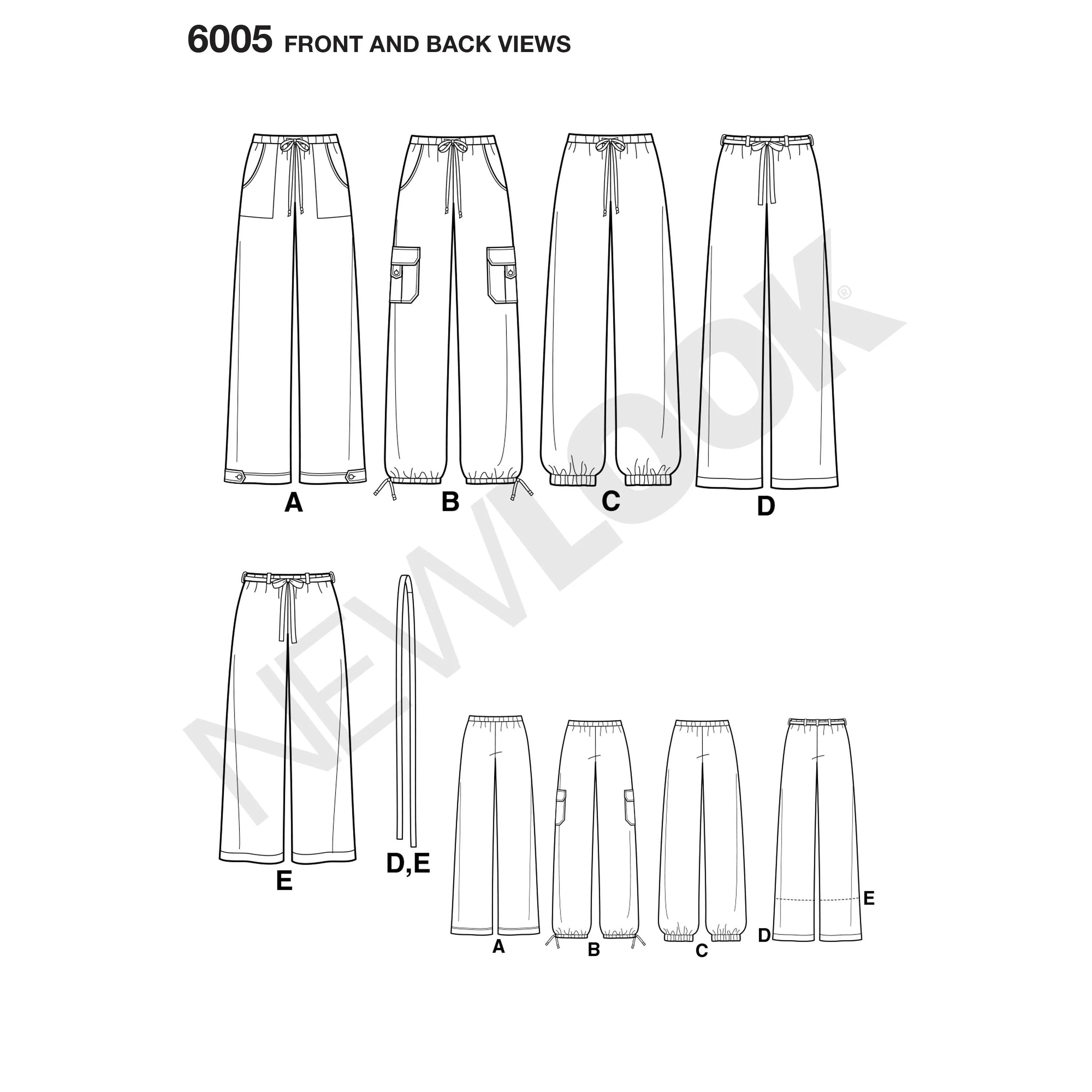 6005 Misses' Pants