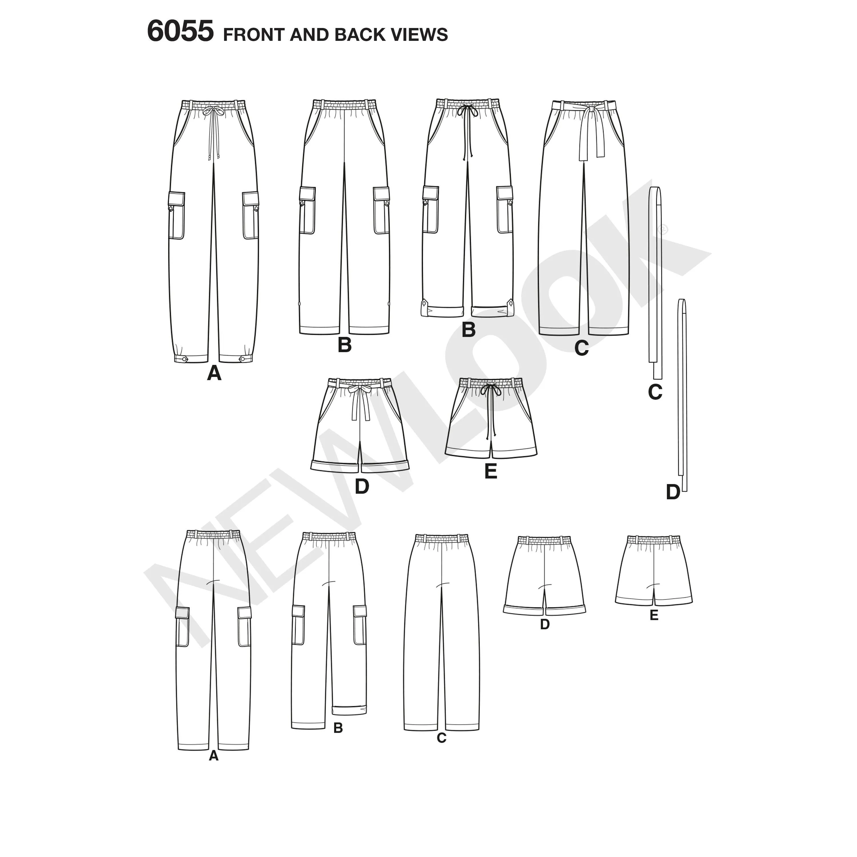 6055 Misses' Pants & Shorts