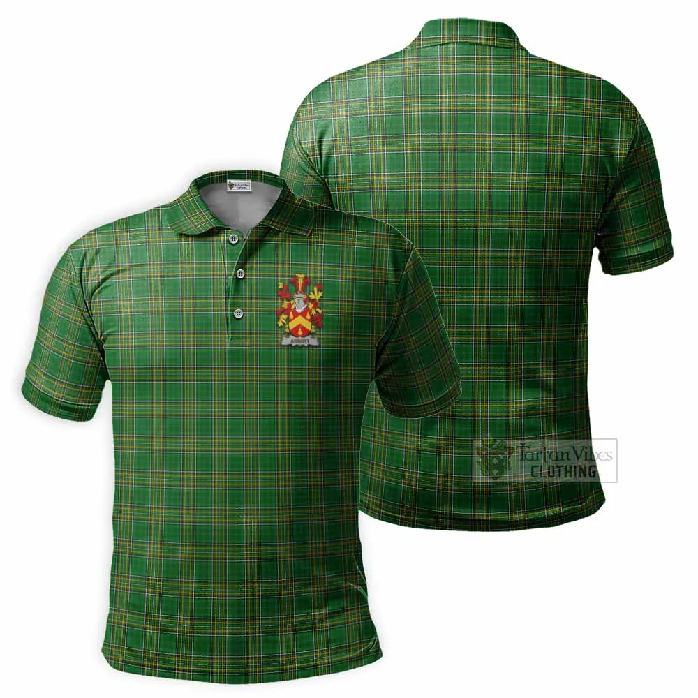 Abbott Irish Clan Tartan Men's Polo Shirt with Coat of Arms