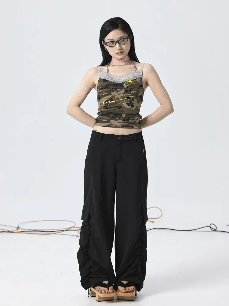 Achihara Workwear Cargo Pants Fishtail Skirts