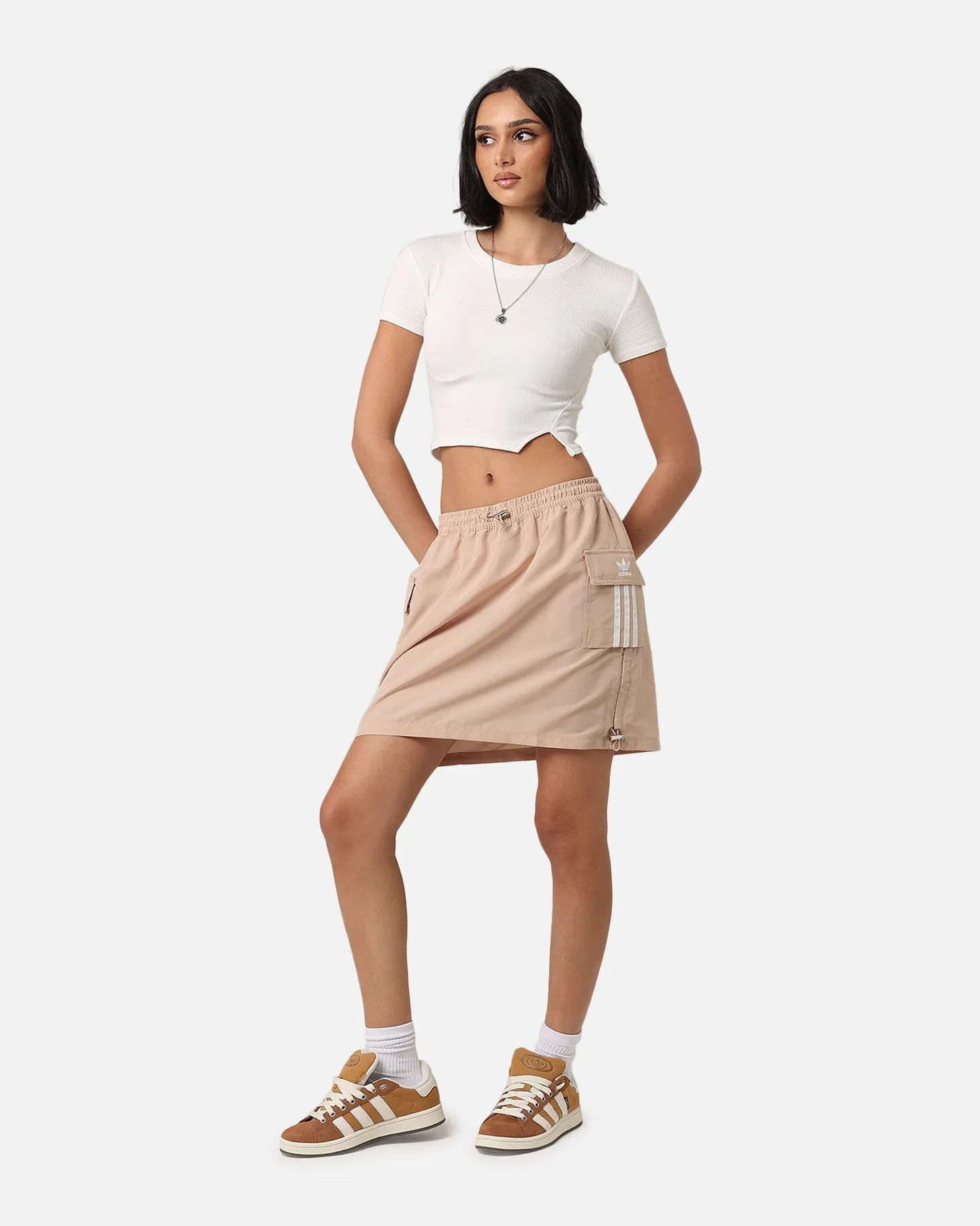 Adidas Women's Cargo Skirt Magic Beige