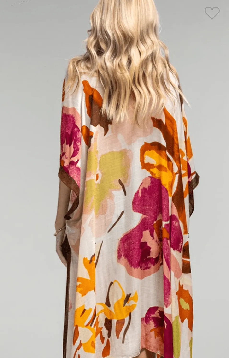 Alaia Fall Watercolor Floral Kimono