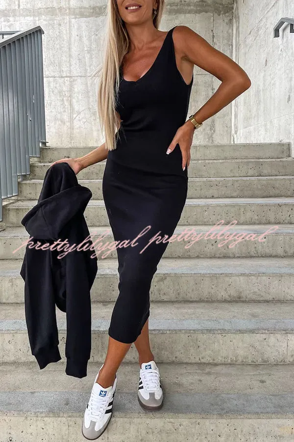 Around The World Hooded Sweatshirt and Slip Maxi Skirt Two Piece Set