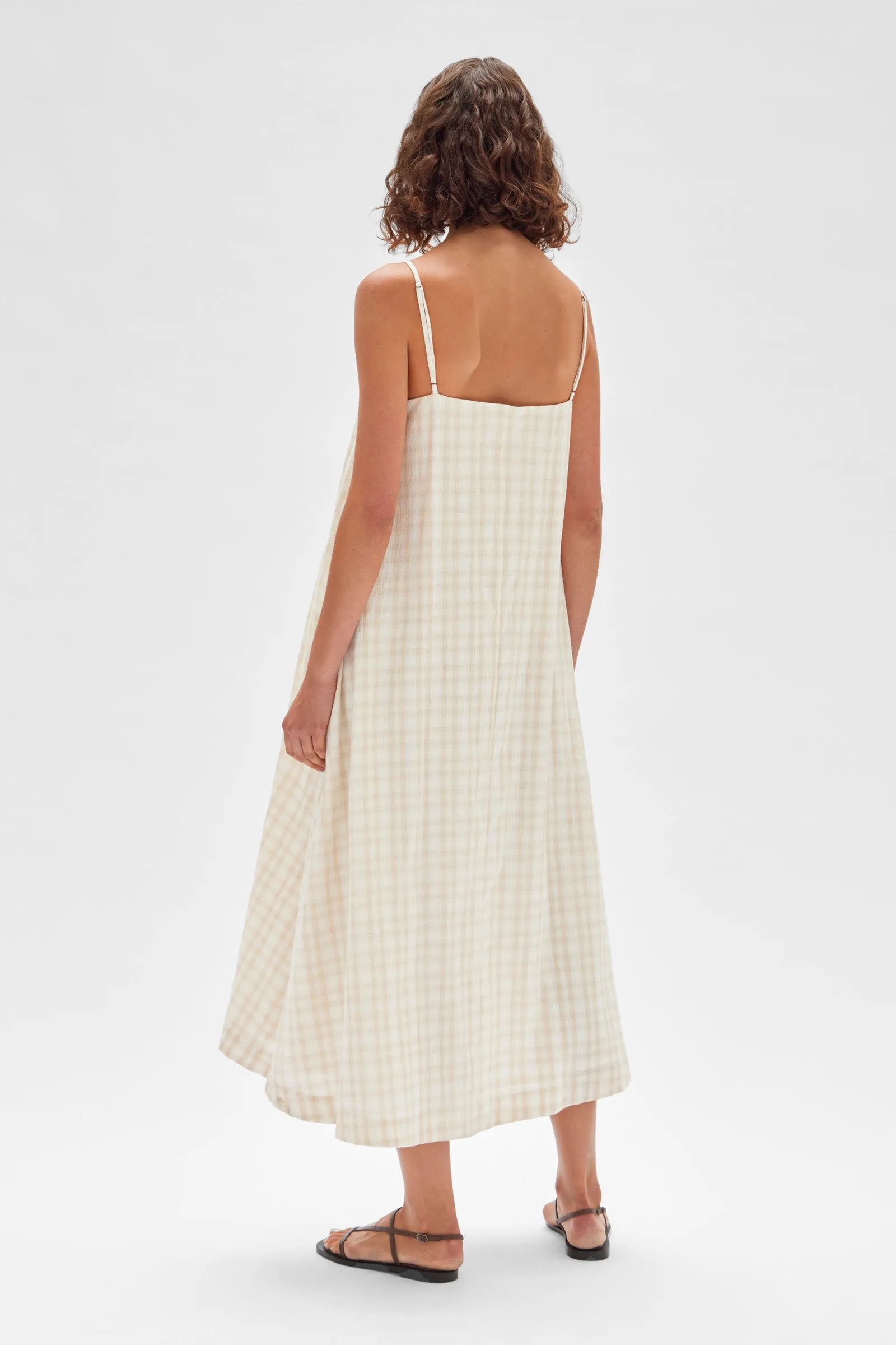 Assembly Label - Tully Dress - Stone Check