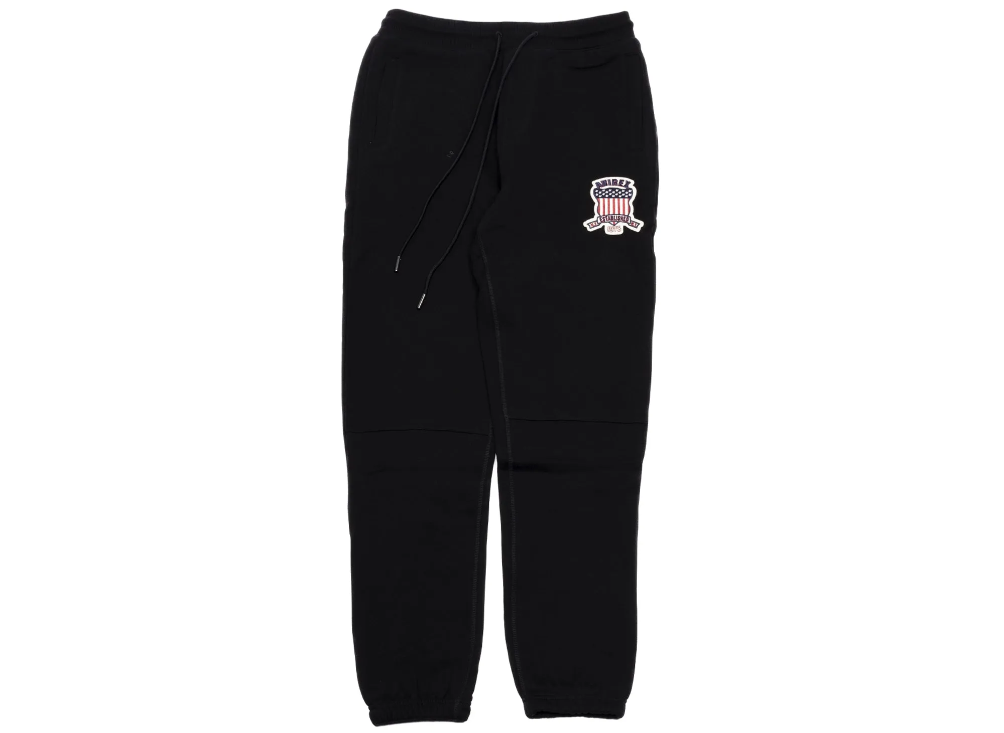 Avirex Icon Jogger Pants in Black