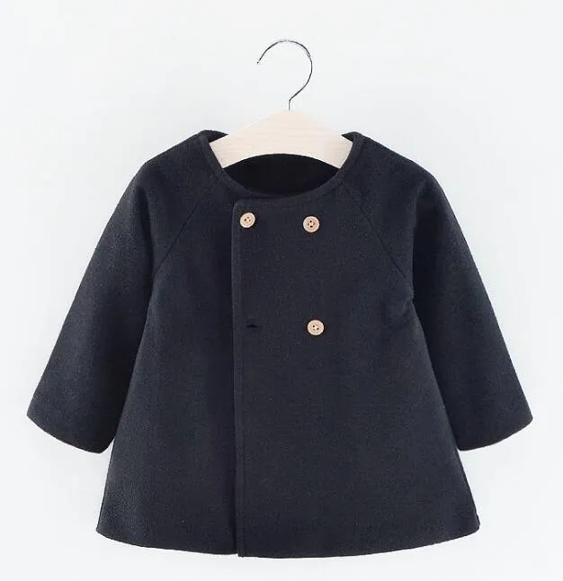 Baby Girl Boys Spring Winter Wool Blends Jacket Coat