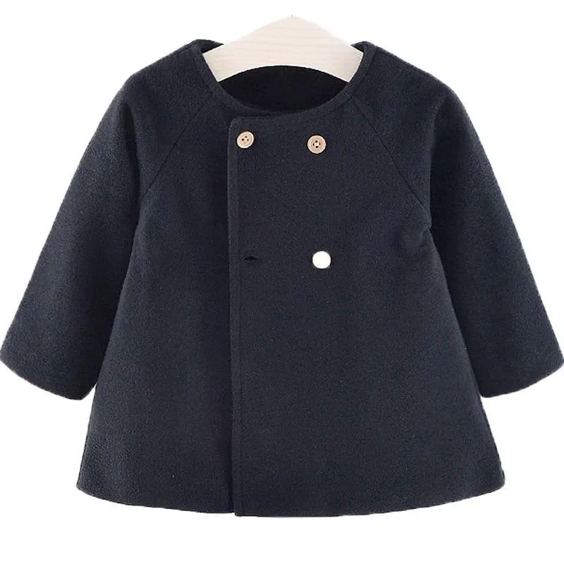 Baby Girl Boys Spring Winter Wool Blends Jacket Coat