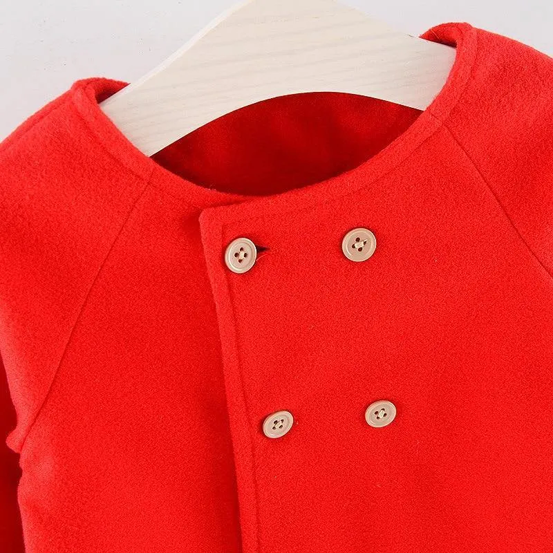 Baby Girl Boys Spring Winter Wool Blends Jacket Coat