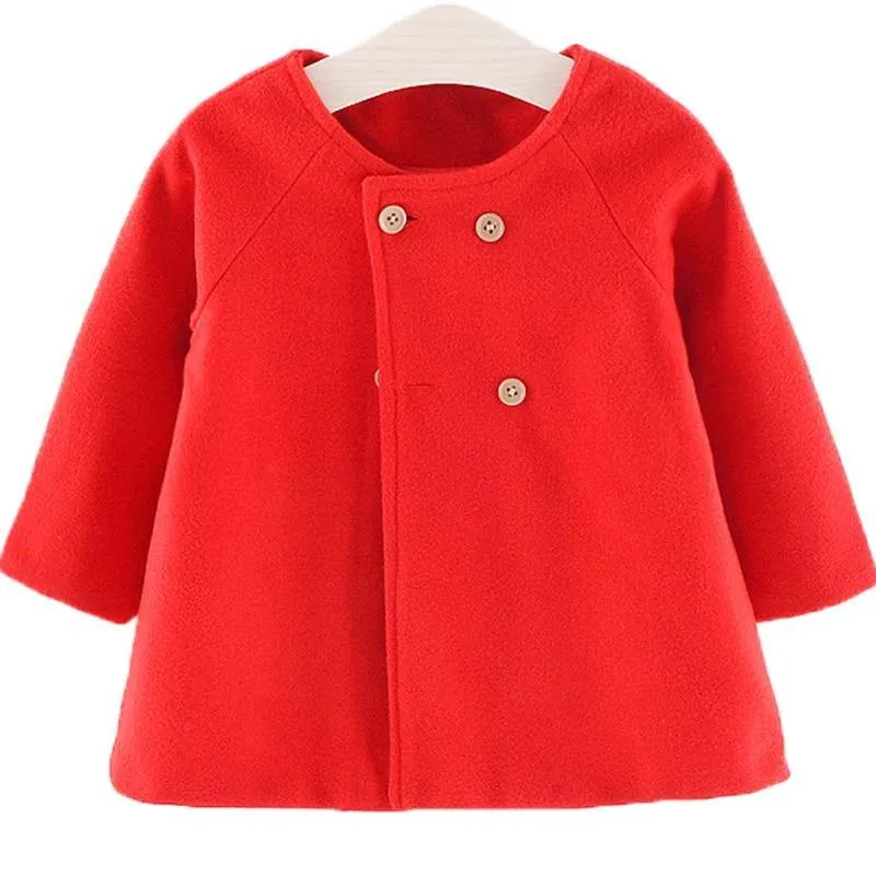 Baby Girl Boys Spring Winter Wool Blends Jacket Coat