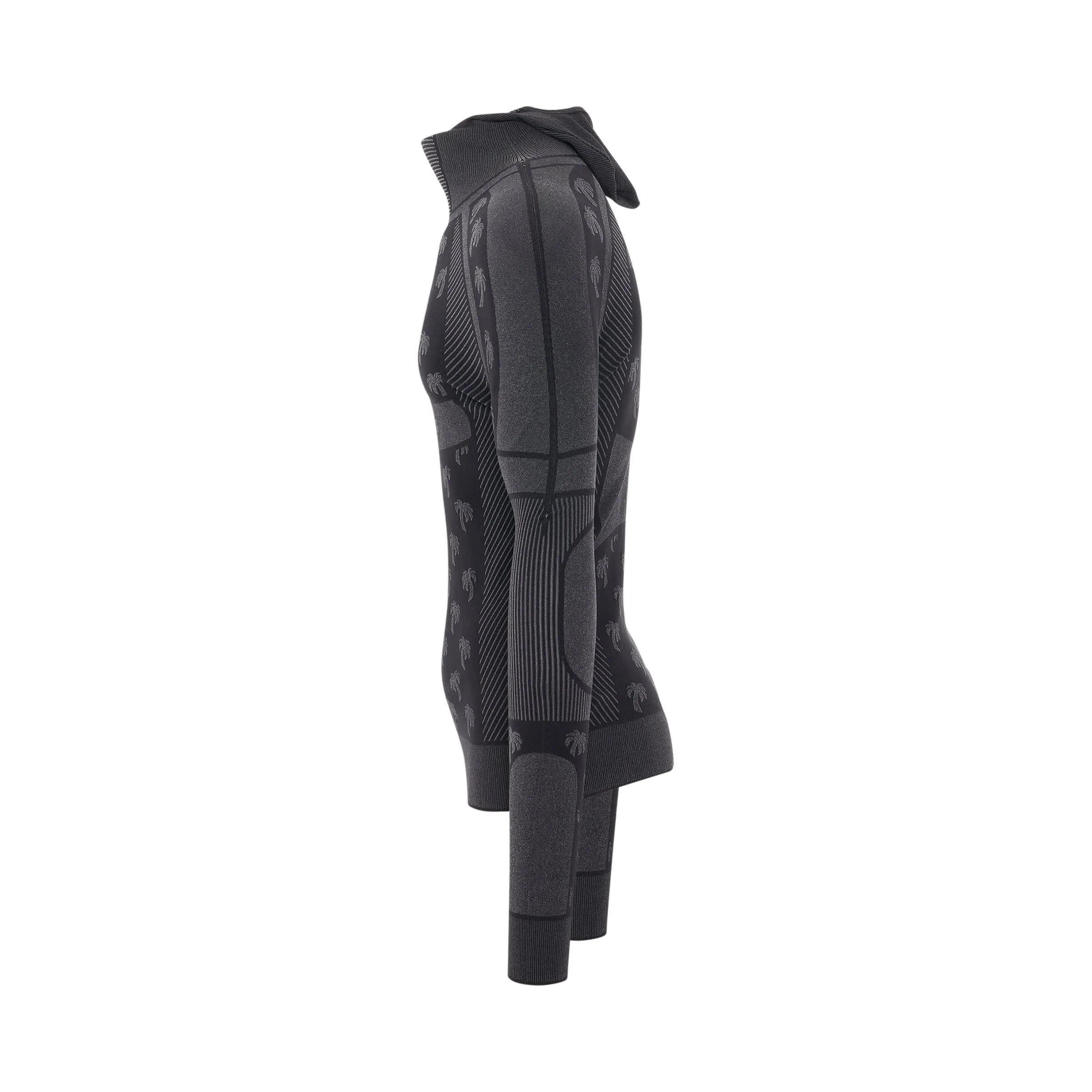 Balaclava Ski Base Layer Top in Black