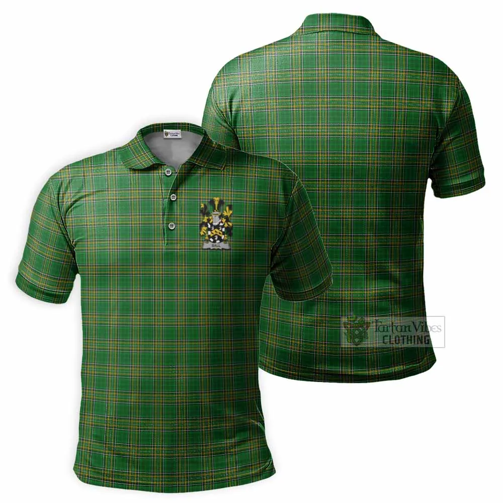 Ball Irish Clan Tartan Men's Polo Shirt with Coat of Arms