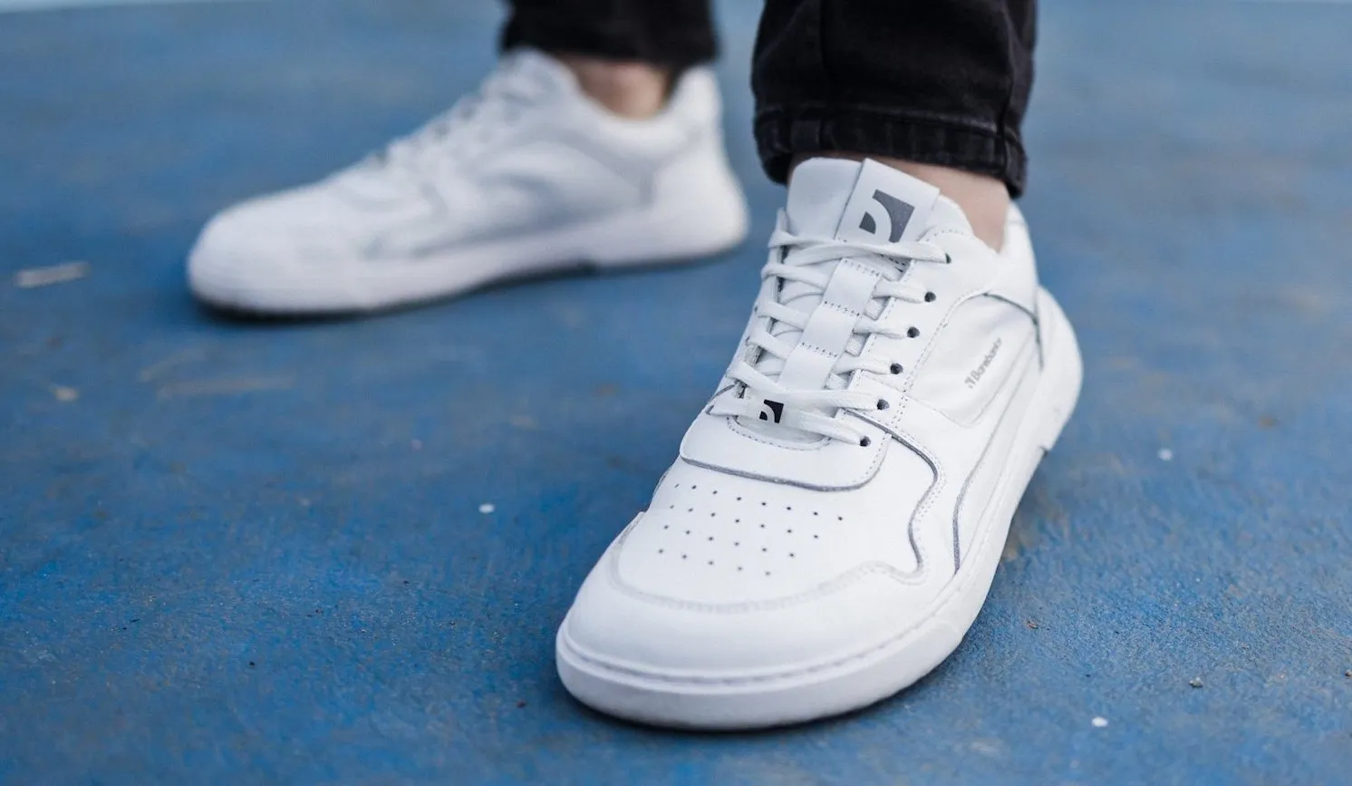 Barefoot Sneakers Barebarics Zing - All White - Leather