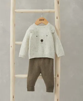 Bear Knit Set (2 Piece) - Brown