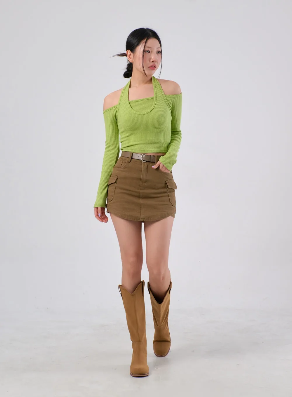 Belt Cargo Skort IA304