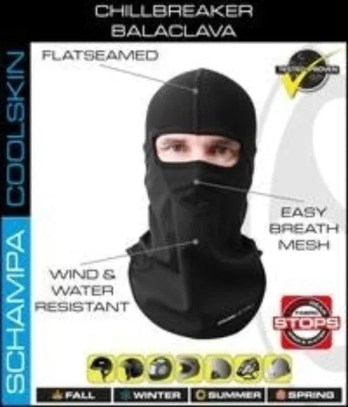 BLCLV015D-0 Chill Breaker Balaclava- Stitching Color- Black