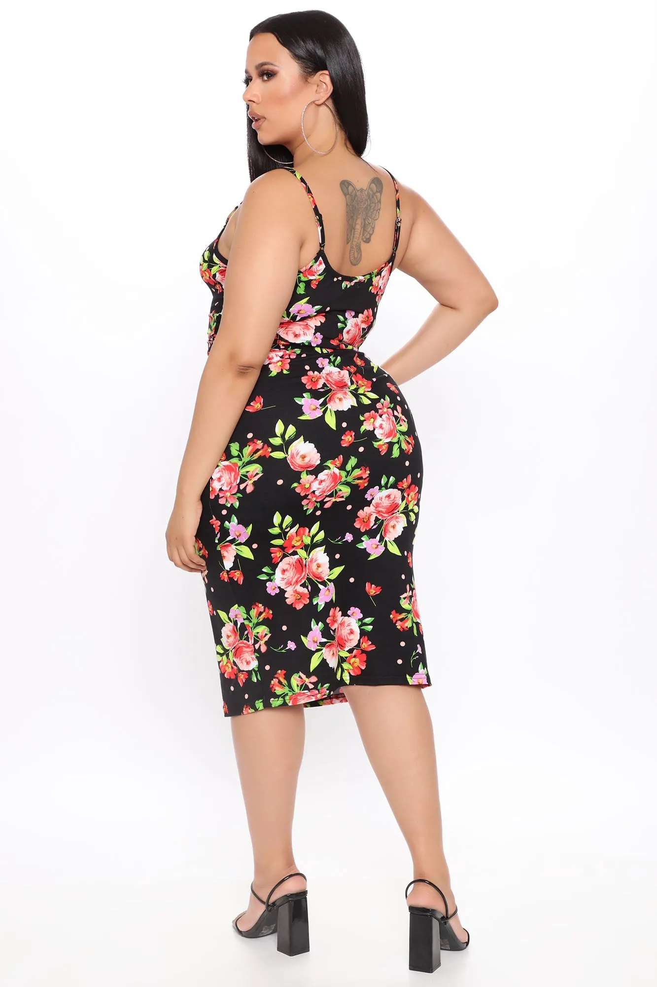 Blossoming Babe Floral Skirt Set - Black/combo
