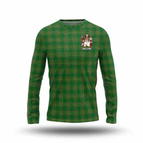 Bowen Irish Clan Tartan Long Sleeve T-Shirt with Coat of Arms