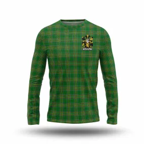 Bramhall Irish Clan Tartan Long Sleeve T-Shirt with Coat of Arms