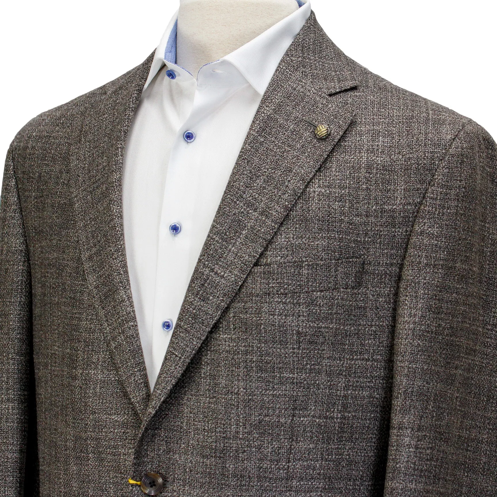 Brown Mélange Tweed Madison Contemporary Fit Wool Sport Coat Vitale Barberis - Jack Victor 1913