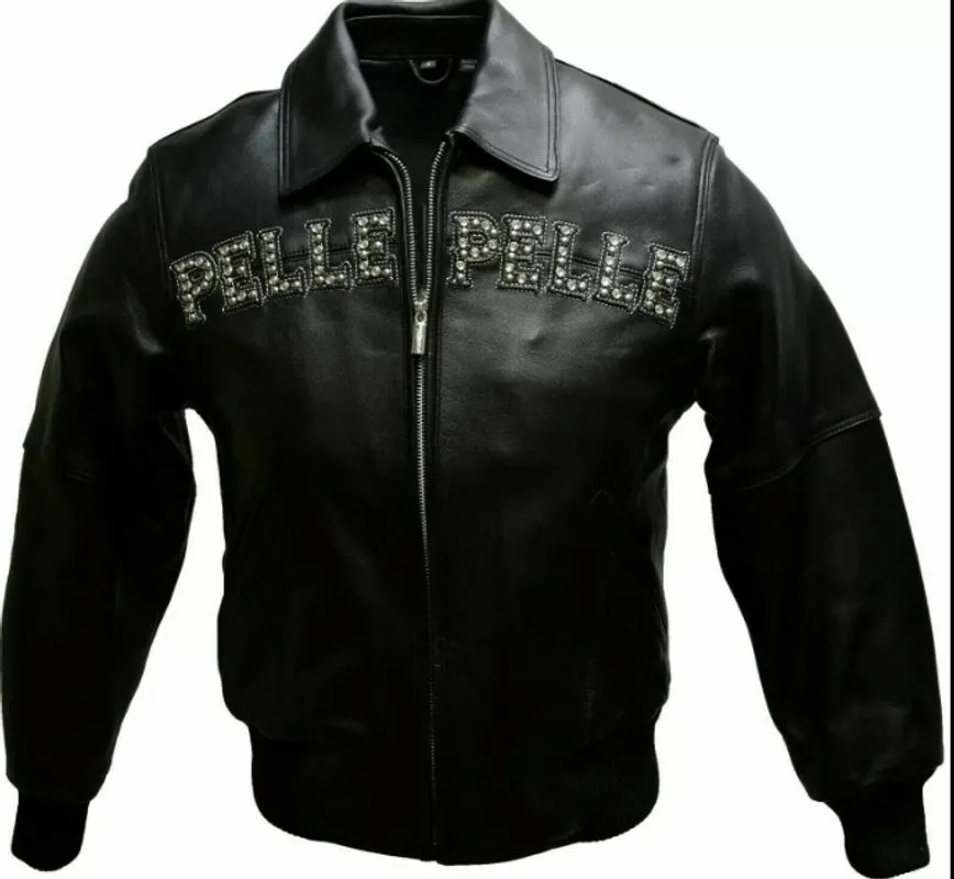 Buy Best Style Of Fashion Genuine Pelle Pelle Pride Studded Black Jacket