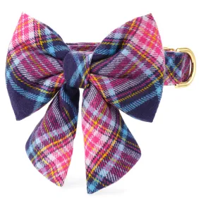 Camilla Plaid Flannel Lady Bow Collar