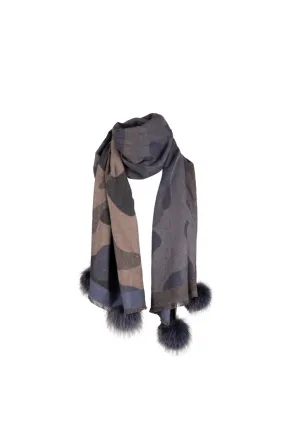 Camo Scarf - Blue