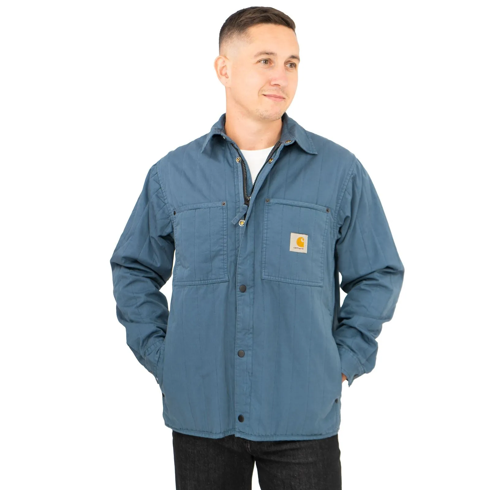 Carhartt WIP Men Blue Skyler Overshirt Utility Jacket