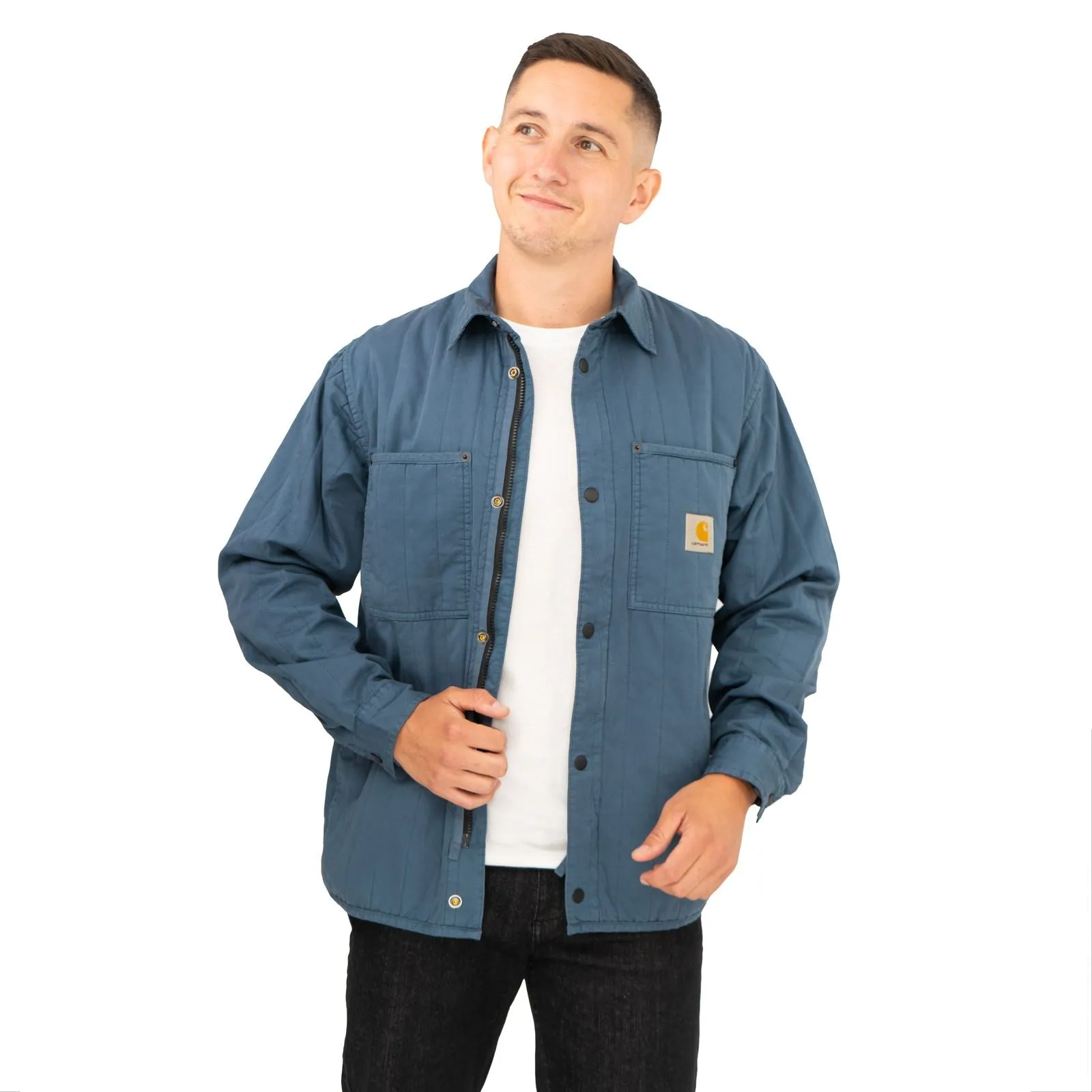 Carhartt WIP Men Blue Skyler Overshirt Utility Jacket