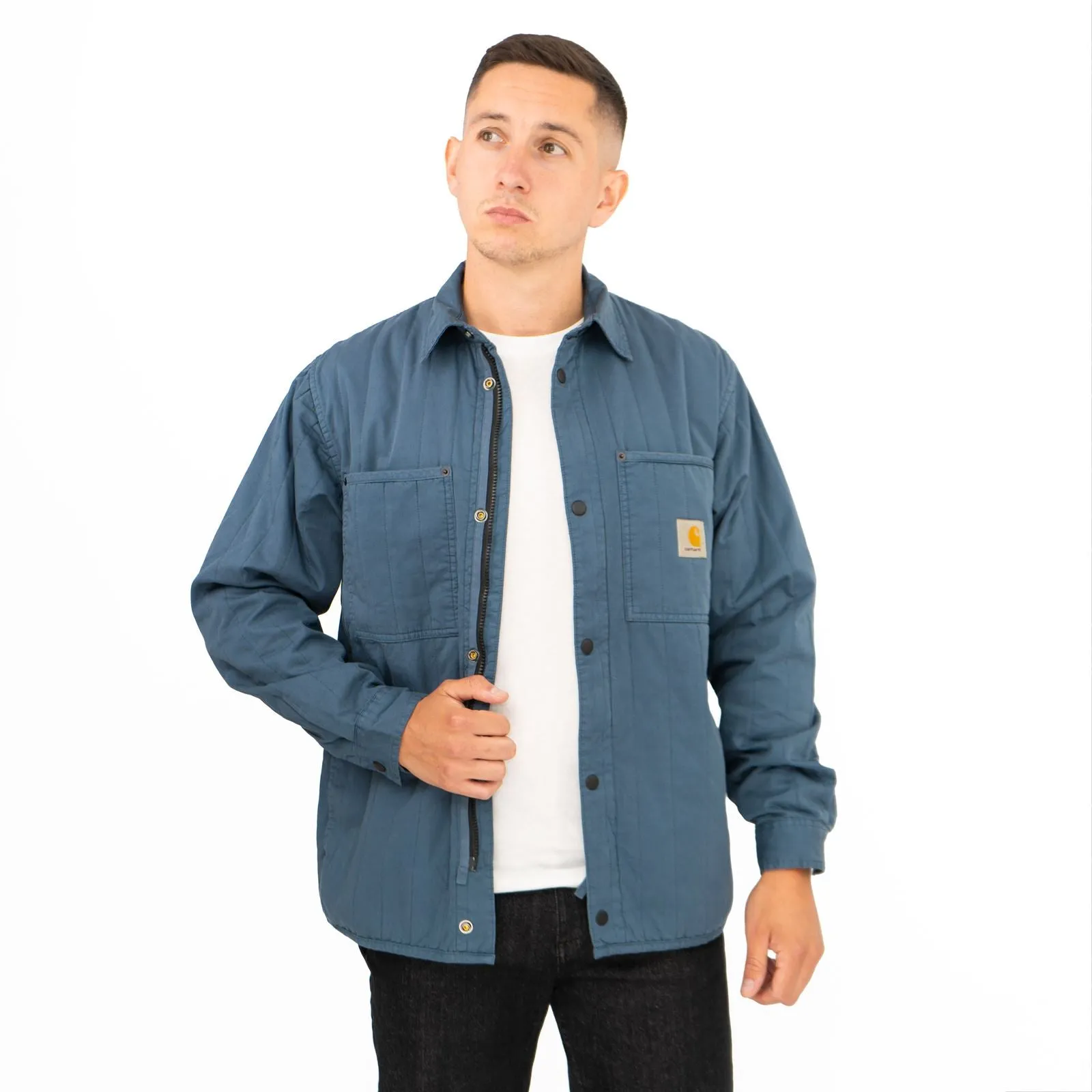 Carhartt WIP Men Blue Skyler Overshirt Utility Jacket