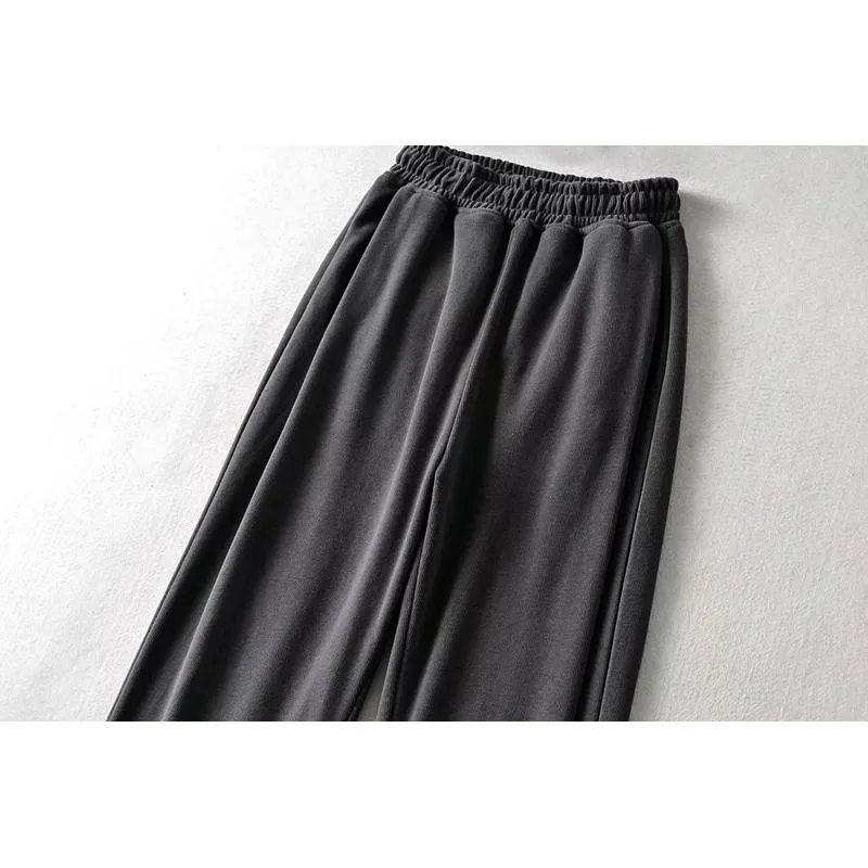 Casual Loose Fit Hip-Hop Plush Floor-Length Pants