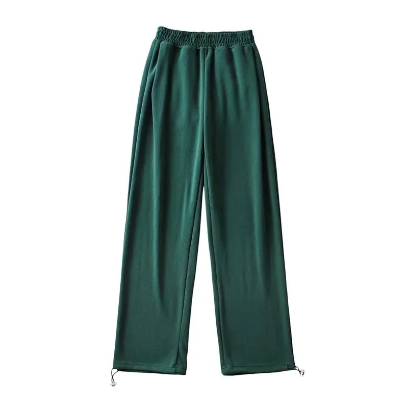 Casual Loose Fit Hip-Hop Plush Floor-Length Pants