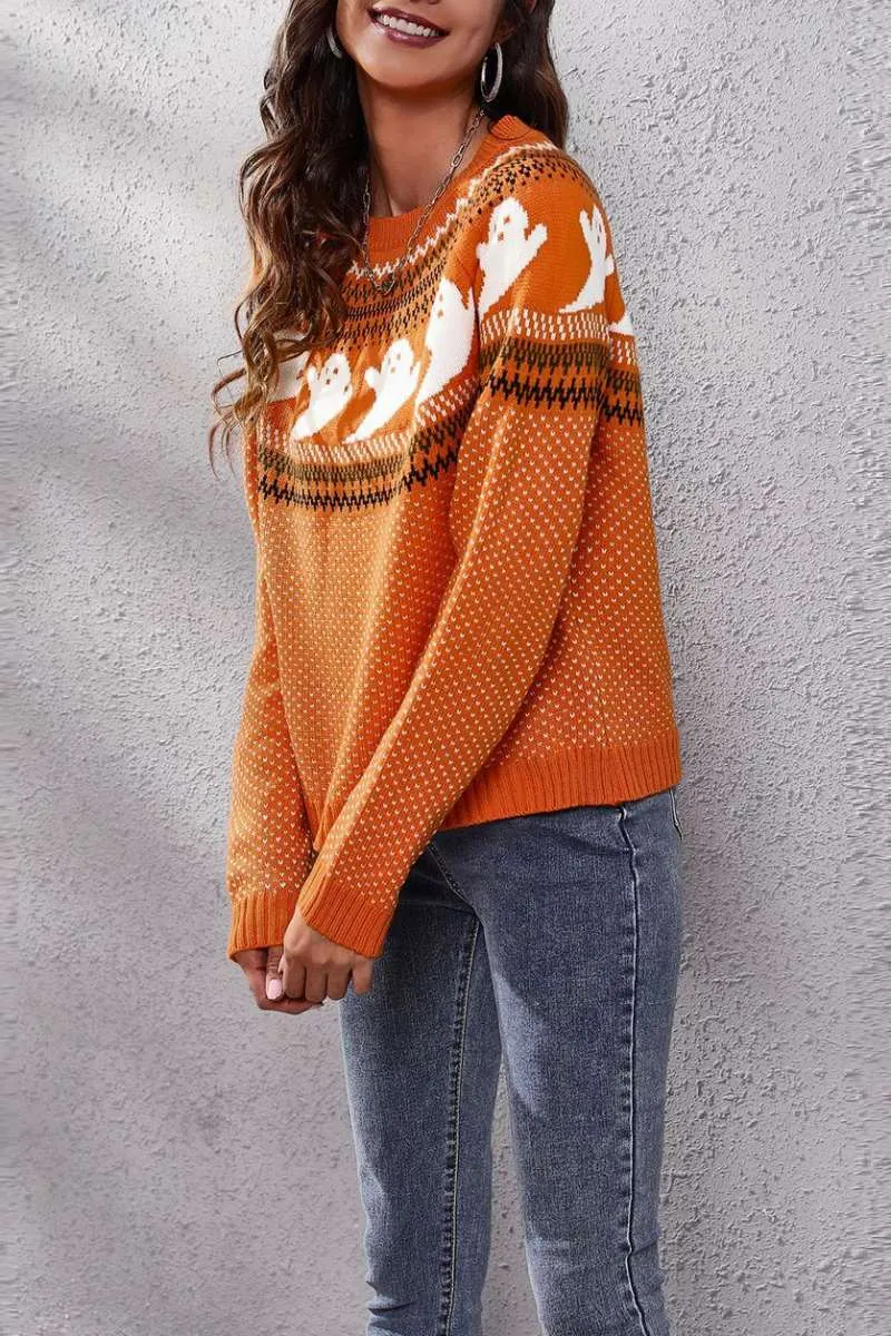 Casual Patchwork Contrast O Neck Tops