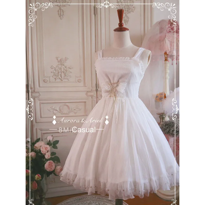 Casual White Short Petticoat 8m A line under Skirt Lolita Pettiskirt