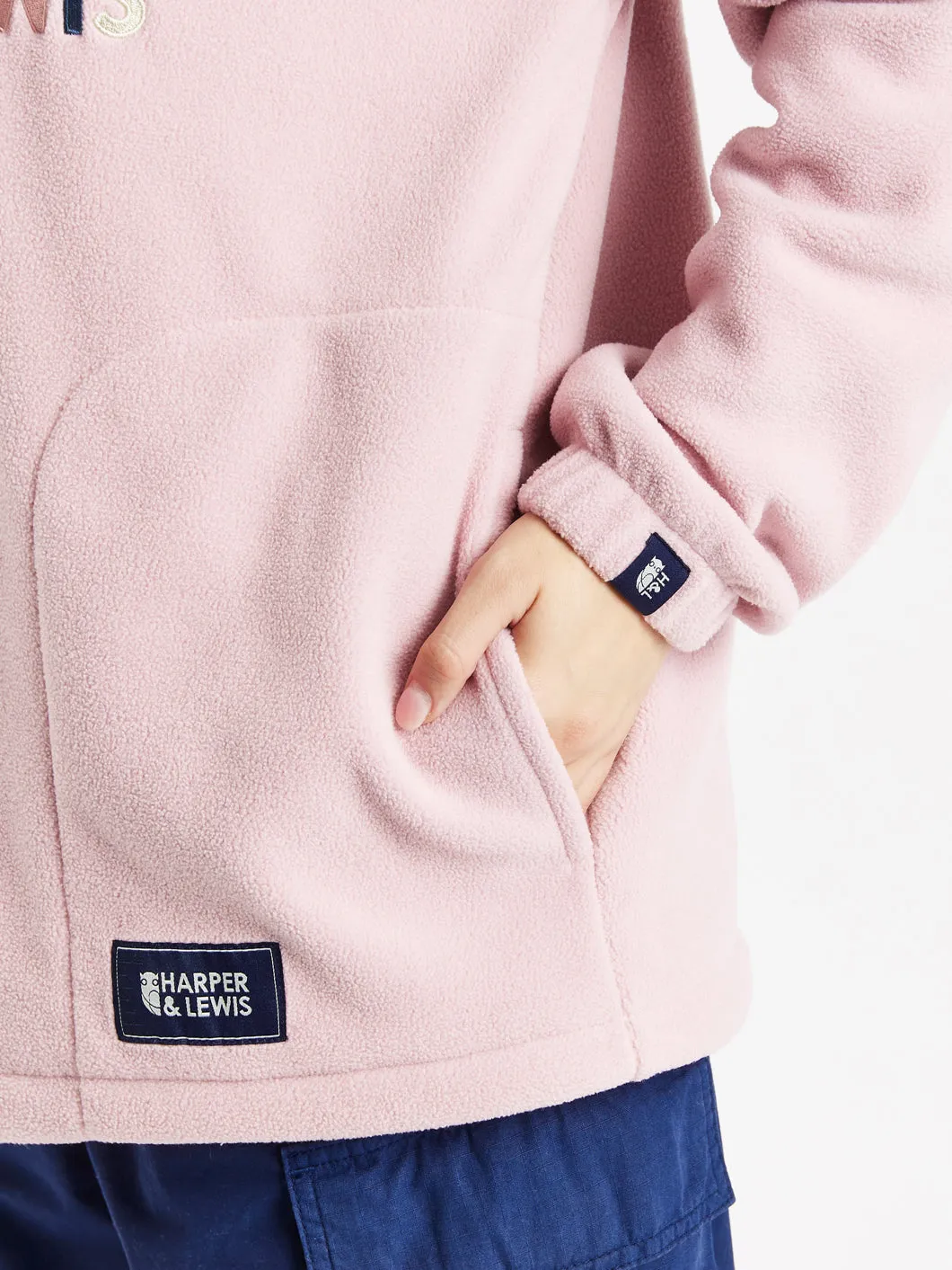 Cecily 1/4 Zip Fleece Dusty Pink