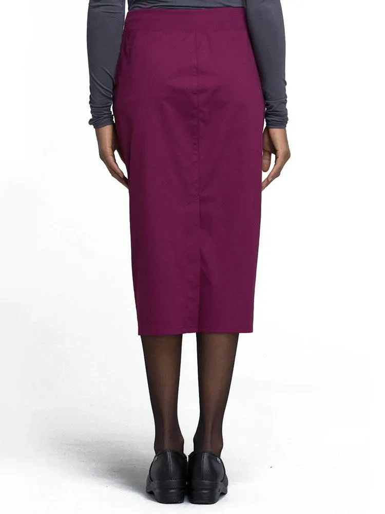 Cherokee Workwear Professionals Women's 30" Scrub Skirt | Wine