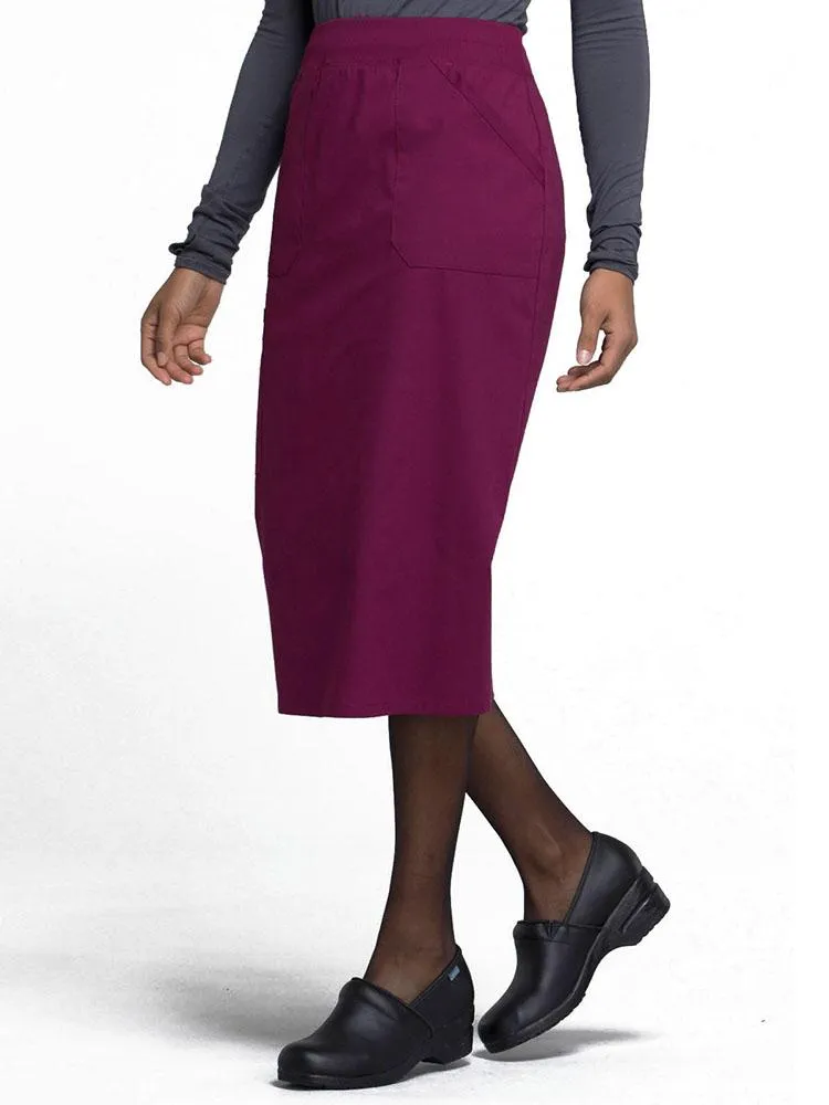 Cherokee Workwear Professionals Women's 30" Scrub Skirt | Wine