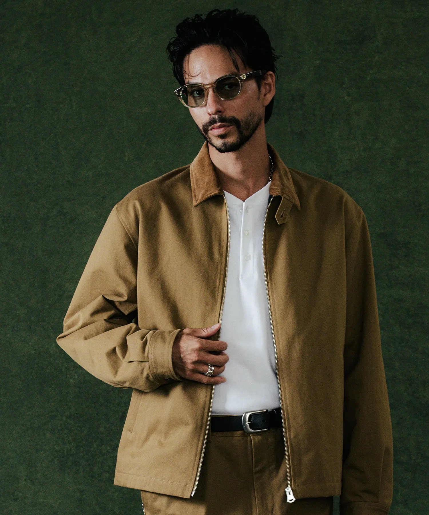 CHINO SWING TOP CORDUROY COLLAR JACKET