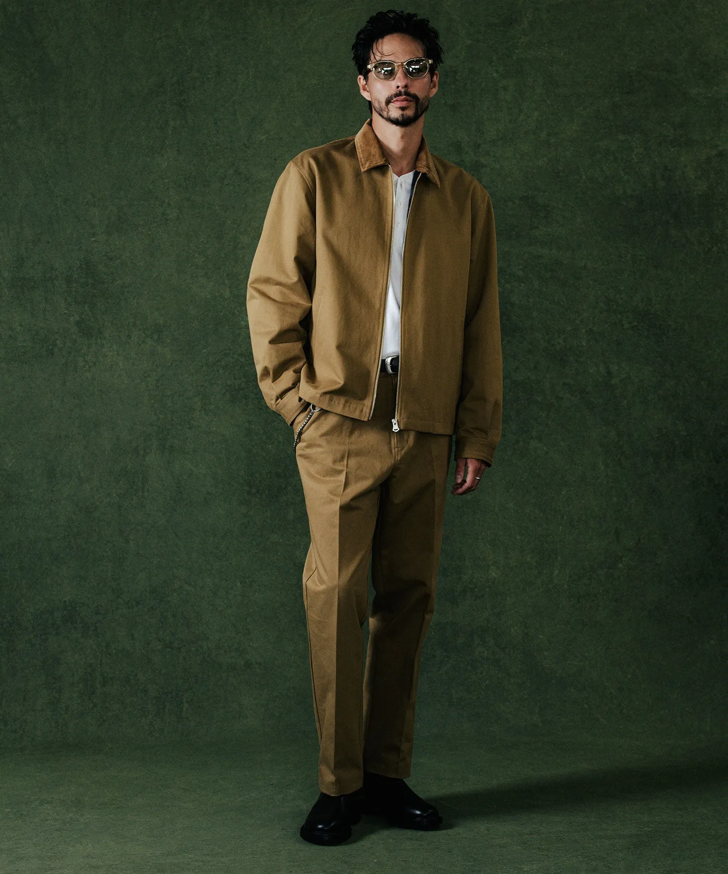 CHINO SWING TOP CORDUROY COLLAR JACKET