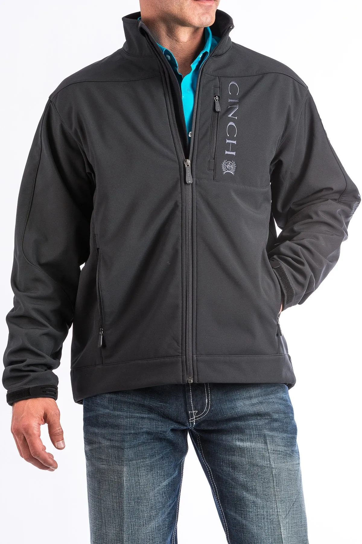 Cinch MWJ1009000 Men's Solid Black Bonded Jacket (Up to 4XL) (SHOP IN-STORES TOO)