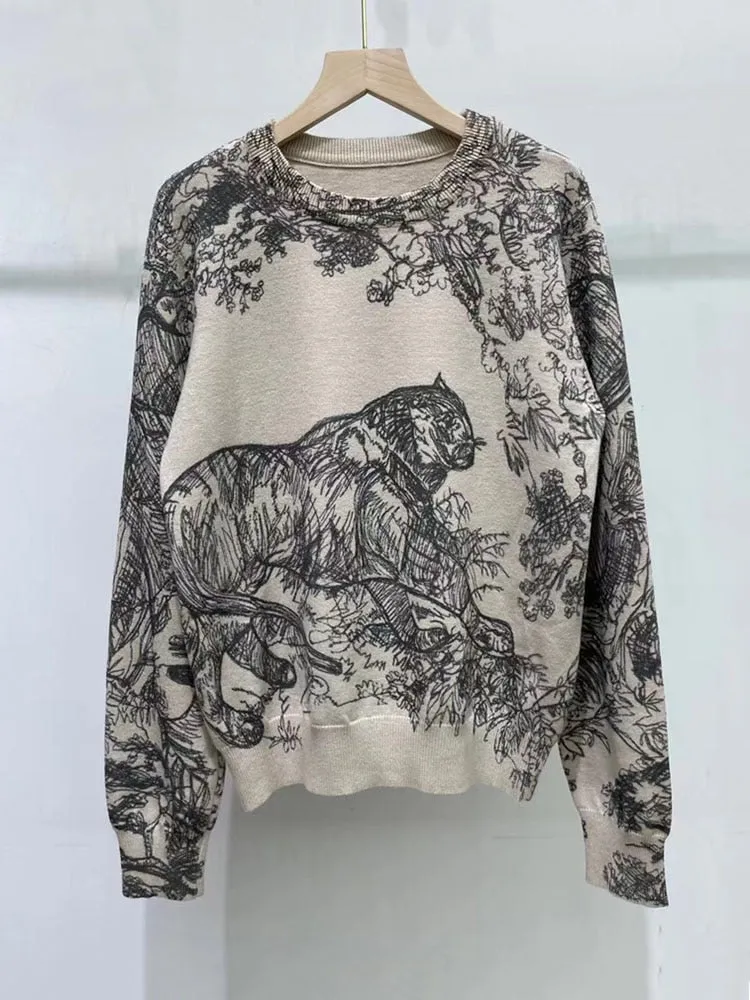 Classic Crew Neck Women's Pullover Sweater