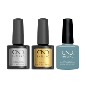 CND - Shellac Combo - Base, Top & Morning Dew