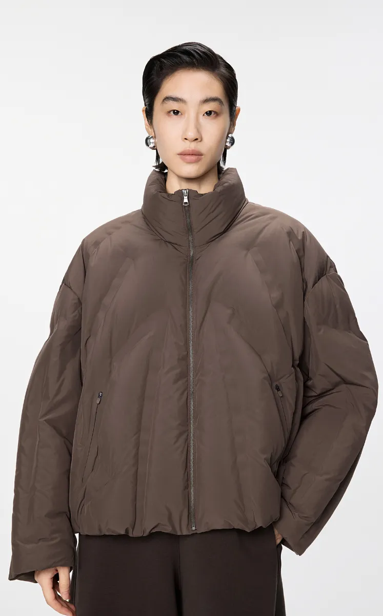 Coat / JNBY Oversized A-Line Quilted Down Jacket