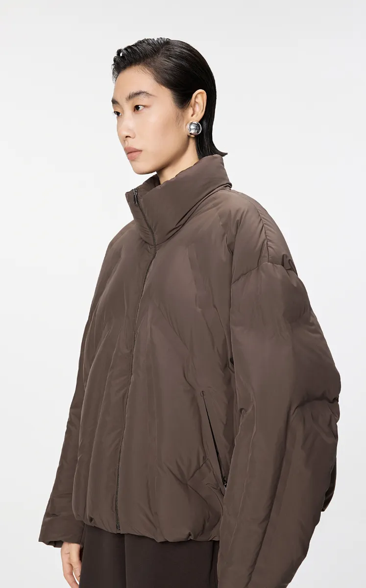 Coat / JNBY Oversized A-Line Quilted Down Jacket