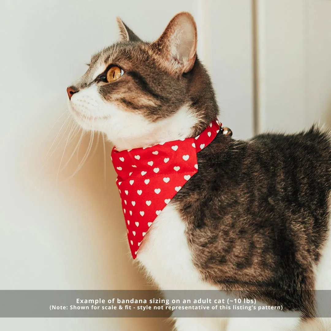 Confetti Cat Bandana - "Confetti Sprinkles" - Pink Bandana for Cat   Small Dog / Birthday / Girl Cat / Slide-on Bandana / Over-the-Collar (One Size)