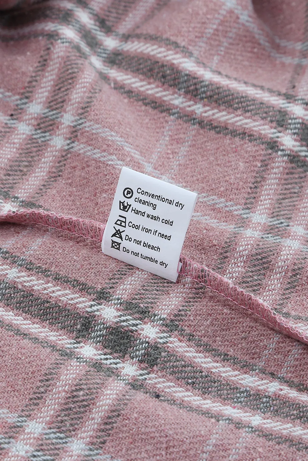 Corduroy Plaid Pattern Shacket