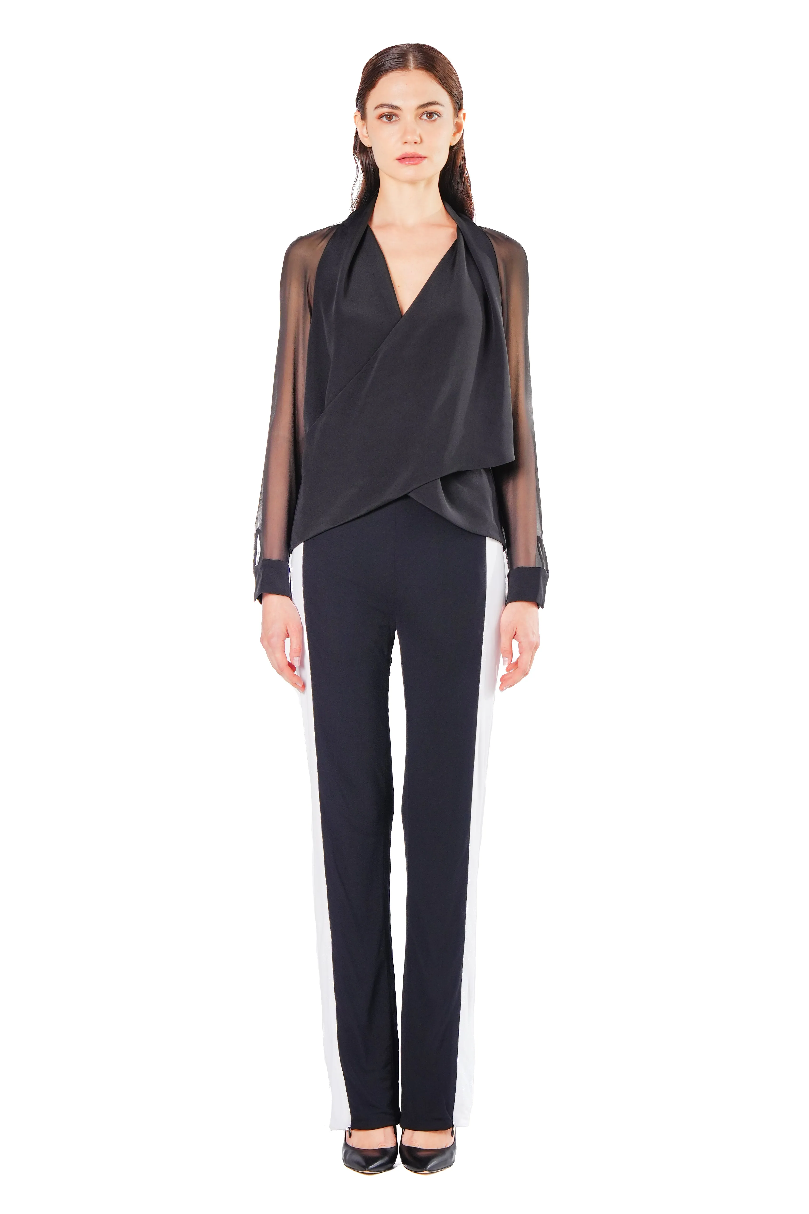 Cori Contrast Panel Jersey Pants