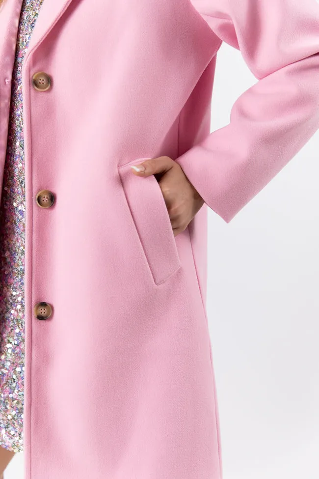 Cozy Love Pink Coat FINAL SALE